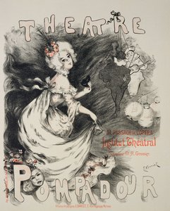 Jäljennös Pompadour-teatterin julisteesta, Institut Theatral.